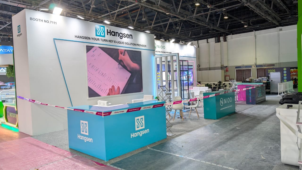Hangsen & NIOO Turnkey Stand at DWTC Booth 7111 by Infinity Exhibit